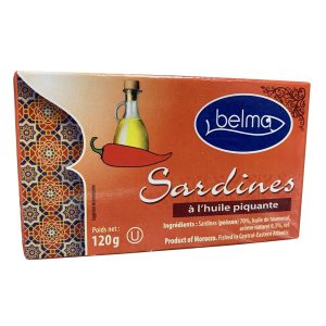 Sardines à l’huile piquante – Belma – 120 g