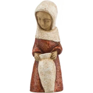 Artisanat de Bethleem – Petite crèche polychrome – Bergère