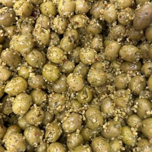 Olives vertes marinées en vrac 100 g