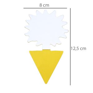 Plaque engluée jaune COLTRAP FLEUR 2 faces (x10)