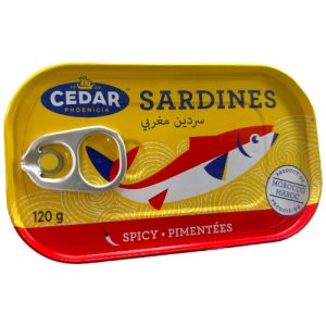 Sardines aux piments Cedar 120g