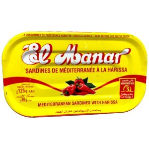 Sardines de méditerranée à la harissa El Manar 125 g