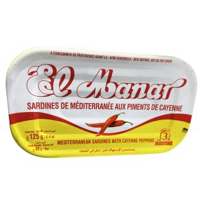 Sardines de méditerranée aux piments de cayenne – El Manar – 125 g