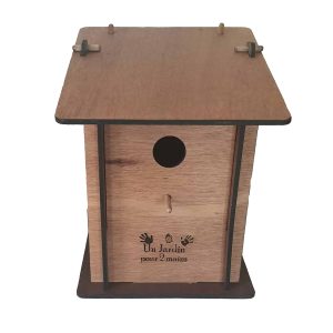 Cabane à oiseaux en bois nichoir éco-responsable écologique pour le jardin