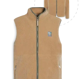 Polaire sherpa à manches amovibles 2 en 1 en matière recyclée